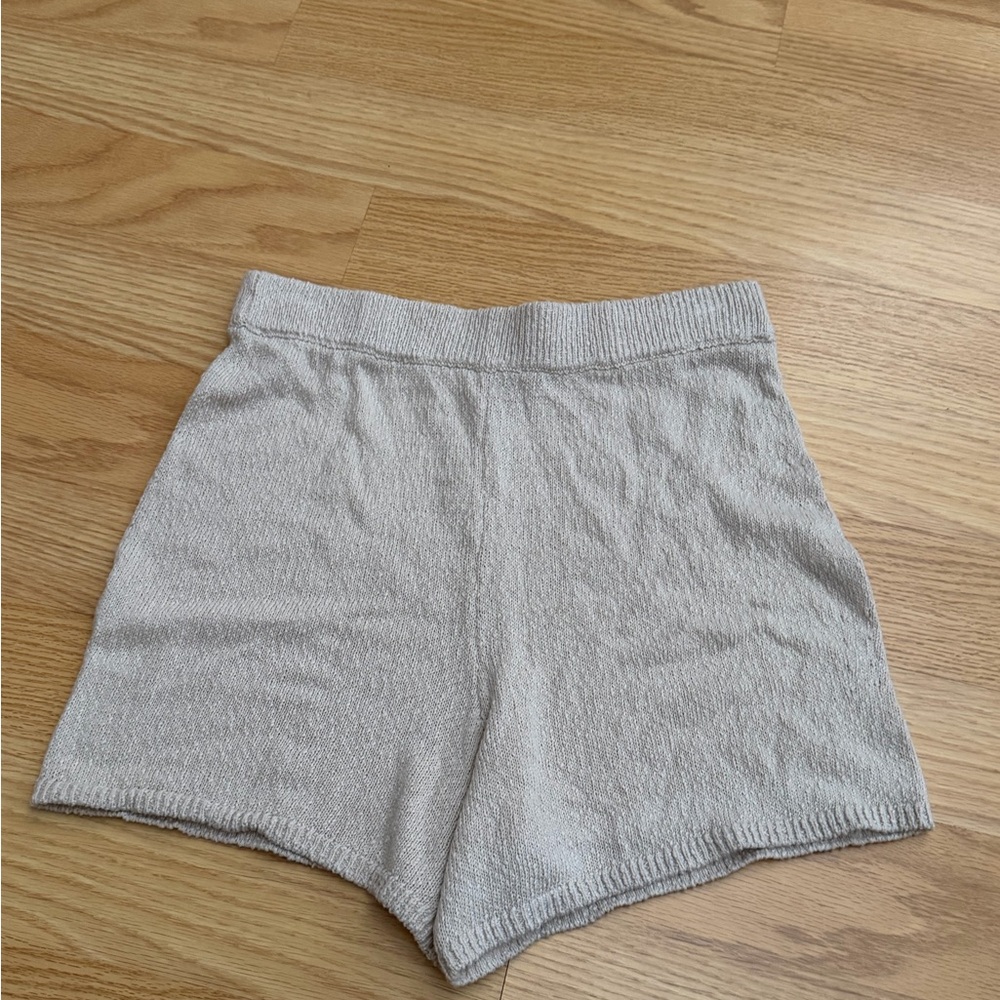 Free people Beach tan natural sweater short